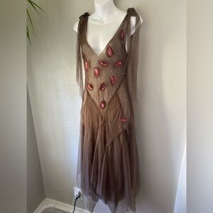 Fairy Brown red dress 38